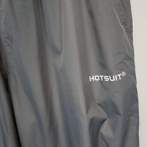 Hot Suit Sauna Pants Mens Size 3XL Gray Sweat Weight Cutting Pants Silver Tech - Picture 3 of 10